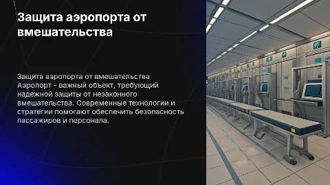 Аэропорт как объект защиты от актов вмешательства