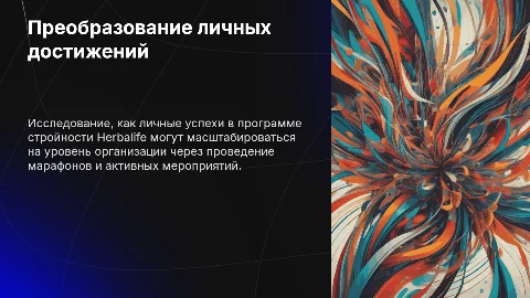Преобразование личных достижений в объем организации