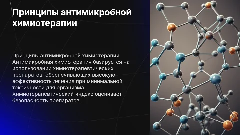 Принципы антимикробной химиотерапии и химиотерапевтические препараты