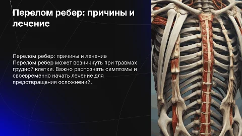 перелом ребер