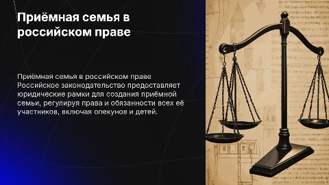 Приёмная семья: юридические аспекты в России
