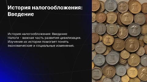 история налогообложения