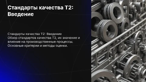 стандарты качества т2