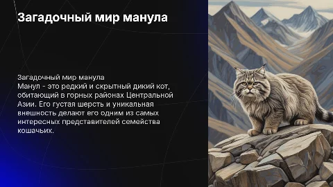 животное манул
