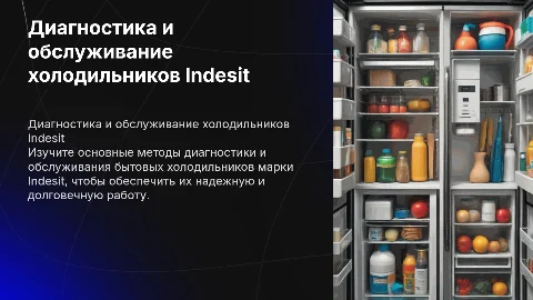 Диагностика и обслуживание холодильников Indesit