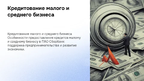 Кредитование субъектов малого и среднего бизнеса в Сбербанке