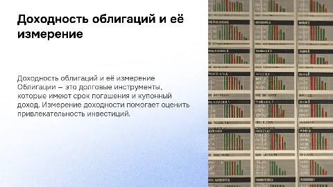 Облигации: Измерение доходности облигаций и их параметры