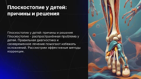 плоскостопие у детей и способы его устранения