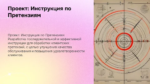 проект по разработке инструкции по работе с претензиями