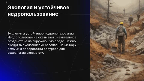 Экология недропользования