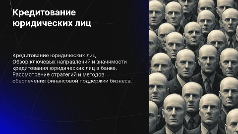 Работа банка по кредитованию юридических лиц: направления и значение