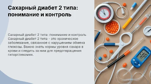 Сахарный диабет 2 типа: основы и контроль уровня сахара
