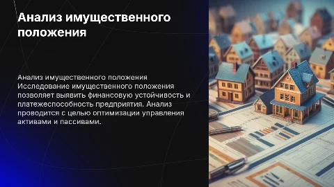 Анализ имущественного положения по дипломной работе