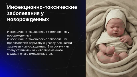 Инфекционно-токсические заболевания новорожденных