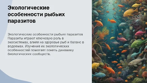 экологические особенности паразитов рыб
