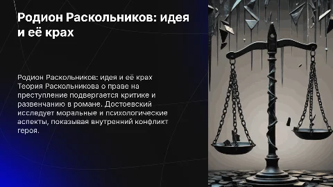 Теория Раскольникова и её развенчание в романе Достоевского