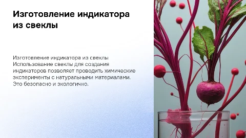 Изготовление индикатора из свеклы