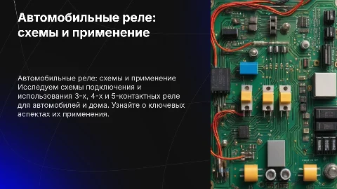 Автомобильные реле: схемы применения для авто и дома