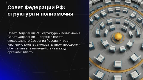 Статус и полномочия Совета Федерации Российской Федерации