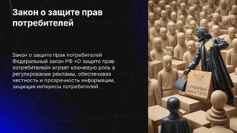 Значение закона о защите прав потребителей в рекламе