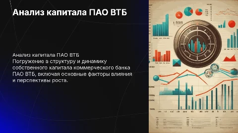 Анализ собственного капитала коммерческого банка ПАО ВТБ