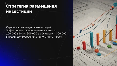 Стратегия размещения инвестиций: 1 000 000 рублей