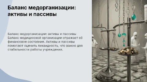 Баланс медицинской организации: активы, пассивы и ликвидность