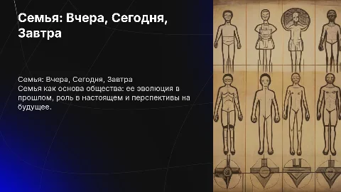 Семья - настоящее, прошлое, будущее. "
