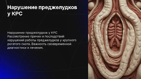 Нарушение преджелудков крс