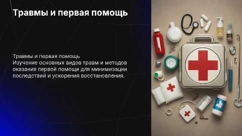 травмы и первая помощь при них