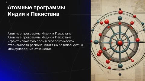 Атомные программы Индии и Пакистана