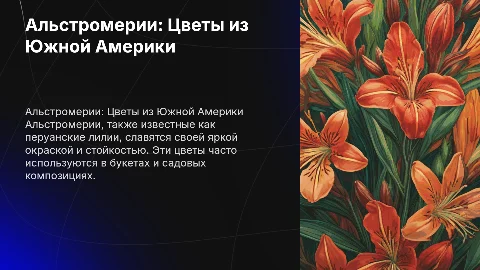 Альстромерии