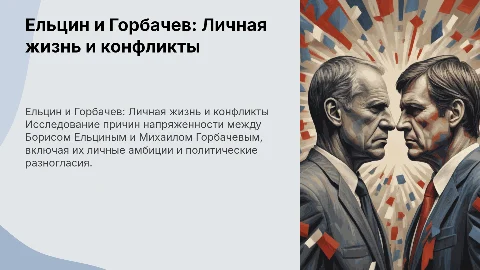 причина ссоры и личной жизни Ельцина и Горбачева