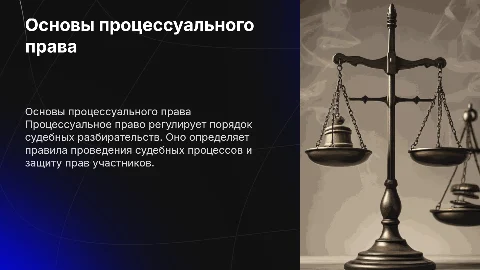 основы процессуального права