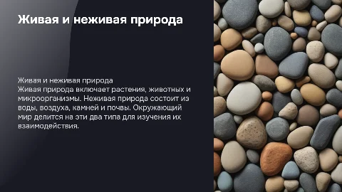 живая и неживая природа 2 класс окружающий мир