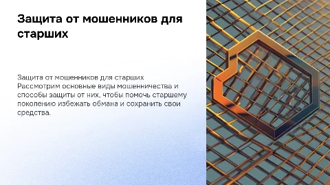 Защита от мошенников для старшего поколения