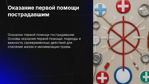 Оказание помощи пострадавшему