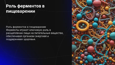Роль ферментов в пищеварении