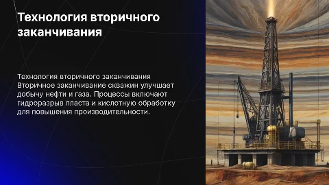 Технология вторичного заканчивания скважины