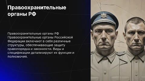 Правоохранительные органы РФ. Понятие, виды, спецификации