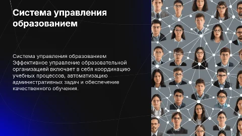 Система управления образовательной организации