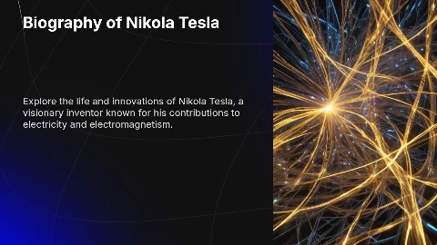 Biography of Nikola Tesla