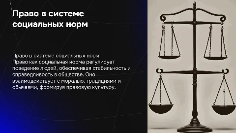 Реферат: "Право в системе социальных норм"
