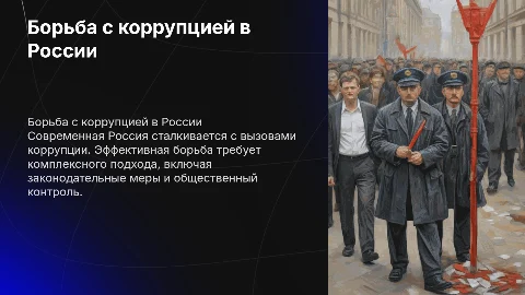 Борьба с коррупцией в России: современный этап и вызовы