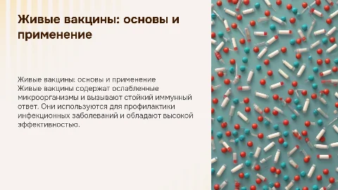 Живые вакцины