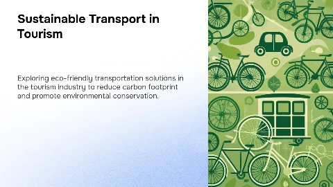 Example of Sustainability in Tourism Industry Transportation