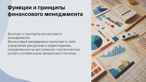 Функции и принципы финансового менеджмента