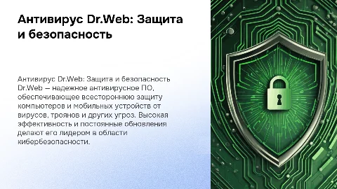 Антивирусное программное обеспечение Dr.Web