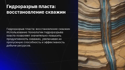 Применение технологий гидроразрыва пласта для скважин