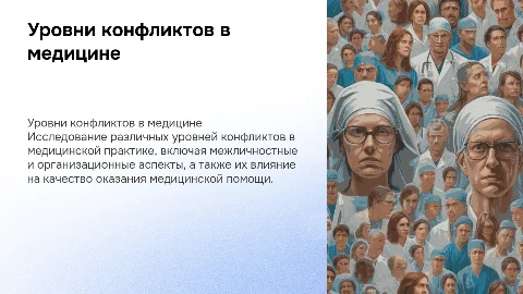 Уровни конфликтов в медицине